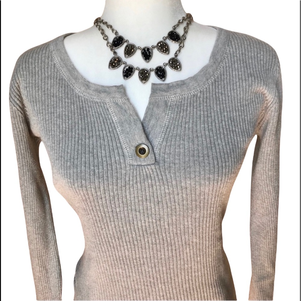 Stamp 10 Gray Casual Sweater Size: Large
